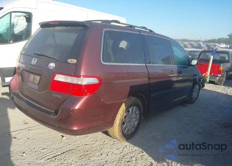 2007 Honda Odyssey Lx z USA, uszkodzony, nr VIN 5FNRL38217B120908